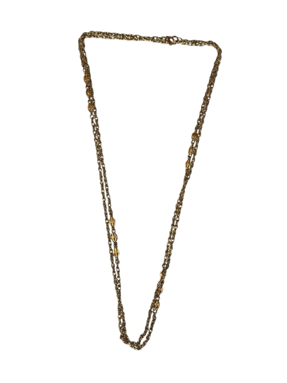 27” Vintage Monet Gold-Tone Twisted Multi-Strand Necklace